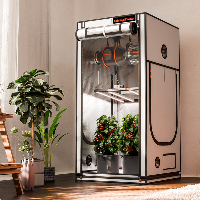 spider farmer grow tent review Spider Farmer 3' x 3' x 6′ (90cm x 90cm x 180cm) 2000D Oxford Indoor G — LED Grow Lights Depot