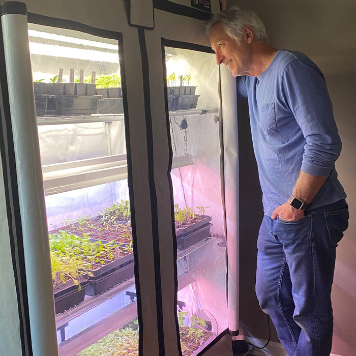 plant house grow tent Active Grow House Plants 3-Tier Walden White LED Grow Tent Kit — LED Grow Lights Depot