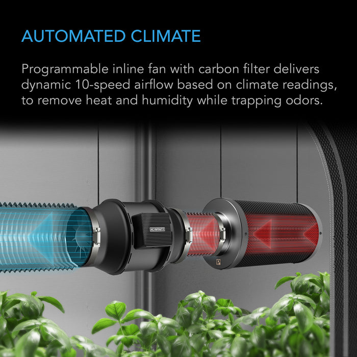 AC Infinity Advance Grow Tent System 4x4, 4-Plant Kit