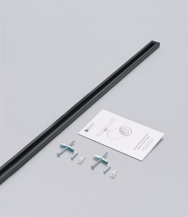 Soltech 4ft Highland™ Track Rail Black - LED Grow Lights Depot