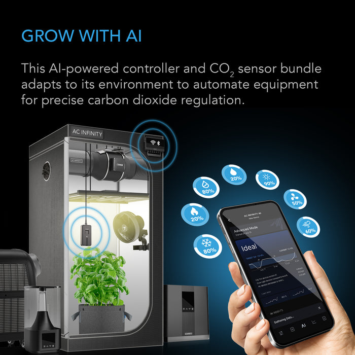 grow tent monitoring system Buy AC Infinity Controller AI+ Environmental Controller — LED Grow Lights Depot