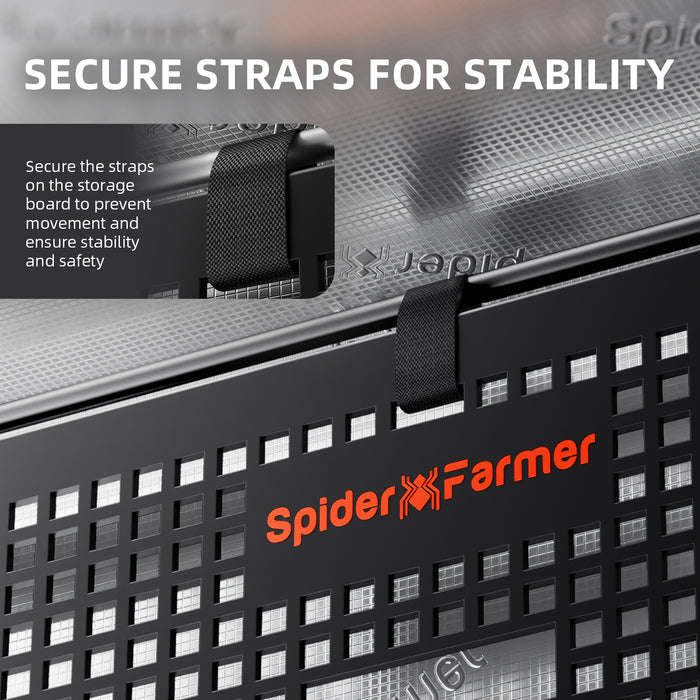 grow tent gear board Spider Farmer Grow Tent Gear Board Equipment and Cable Management Syst — LED Grow Lights Depot