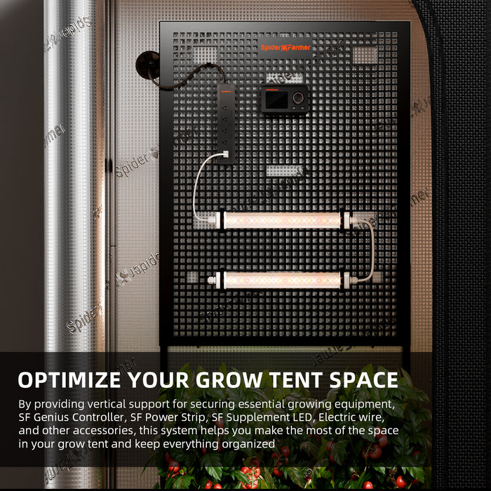 grow tent control system Spider Farmer Grow Tent Gear Board Equipment and Cable Management Syst — LED Grow Lights Depot