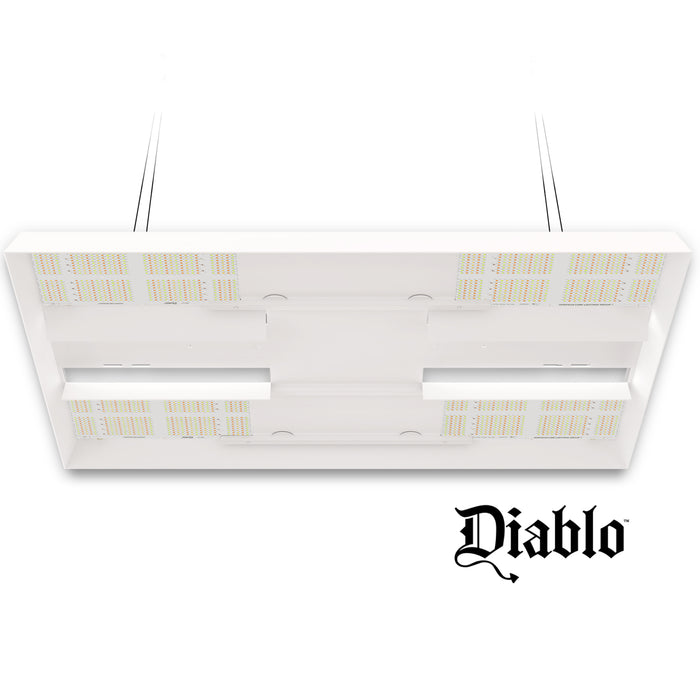 HLG 750 Diablo ES LED Grow Light with Enhanced Spectrum | 2,089 PPF, 2.86 µmol/J, Dimmable | High Efficiency and Integrated Reflectors - LED Grow Lights Depot