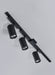 Soltech Hardwired Highland™ Track Light System Wide (60 degrees) / Black / 3 Lights - LED Grow Lights Depot