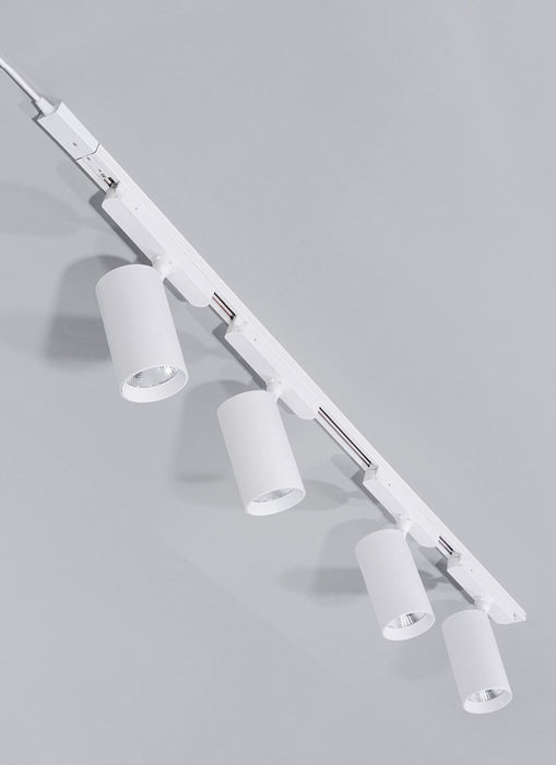 Soltech Highland™ LED Track Light System Narrow (36 Degrees) / White / 4 lights - LED Grow Lights Depot