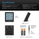 AC Infinity Smart Thermo-Hygrometer B1 with Data App | 12' Sensor Probe - LED Grow Lights Depot