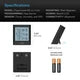 AC Infinity Smart Thermo-Hygrometer B2 with Data App | Integrated Sensor Probe - LED Grow Lights Depot