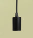 Soltech Modern Pendant and Socket Black Pendant/Black Metal Socket - LED Grow Lights Depot