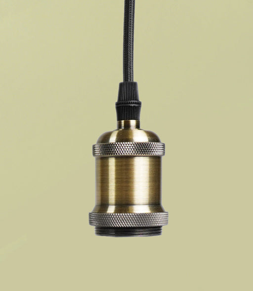 Soltech Modern Pendant and Socket Black Pendant/Bronze Lamp Socket - LED Grow Lights Depot