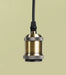 Soltech Modern Pendant and Socket Black Pendant/Bronze Lamp Socket - LED Grow Lights Depot