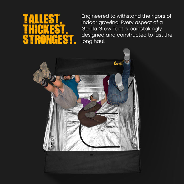 Buy Gorilla Grow Tent Pro 5′ x 5′ x 6′ 11″ (w/ ext) — LED Grow
