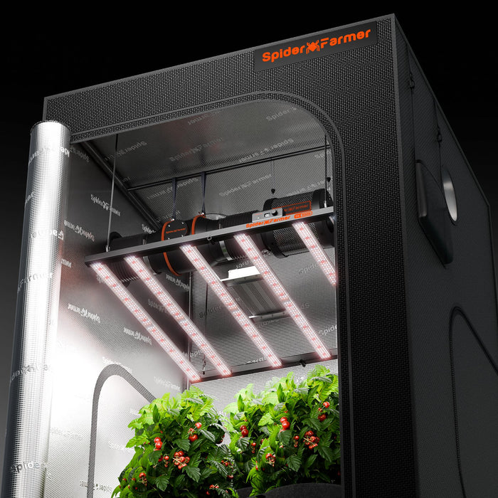 5000 lumen led shop light for growing plants indoors Spider Farmer SE5000 Smart LED Grow Light