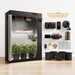 Spider Farmer 2'x4' Complete Grow Tent Kit | SF2000 200W Full Spectrum LED | GGS Controller | 4" Ventilation System with 6" Clip Fan | GGS Soil Sensor - LED Grow Lights Depot