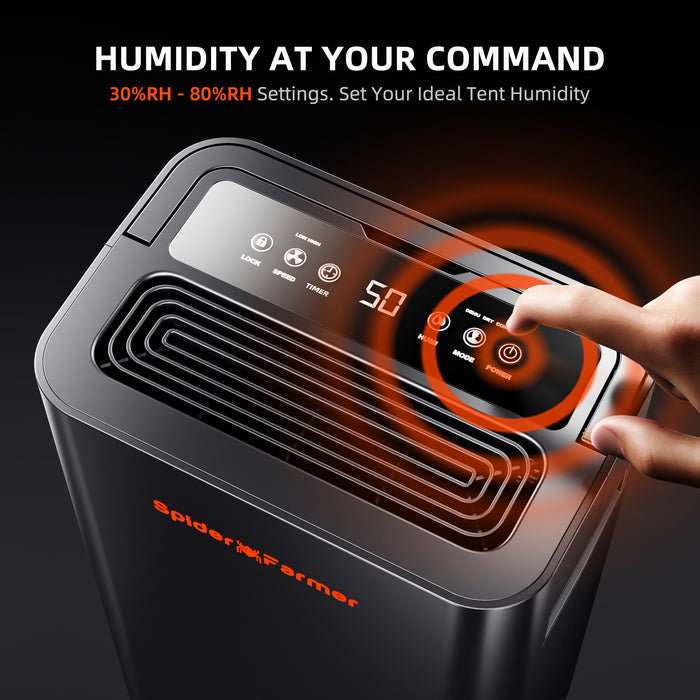 dehumidifier tent Buy Spider Farmer 32-Pint Dehumidifier For Grow Tents/Rooms — LED Grow Lights Depot