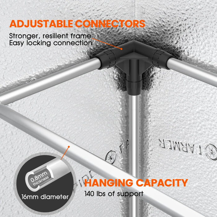 how to hang grow lights in tent Spider Farmer 3’x3’x6′ Complete Grow Tent Kit | SE3000 LED Grow Light | 4" Inline Fan with GGS Controller | Clip Fan