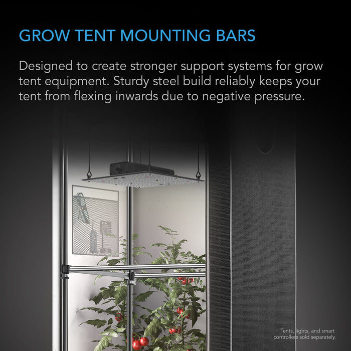 grow tent hanging bars AC Infinity Grow Tent Mounting Bars for 3' x 3' Tents