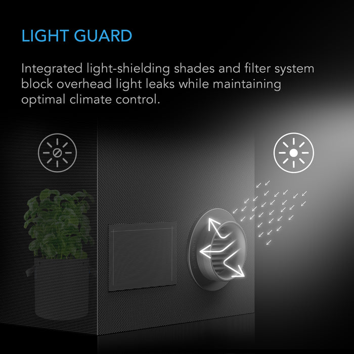 grow tent vents open or closed AC Infinity Grow Tent Duct Vent Attachment | 6-Inch 2 Pack