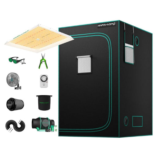 Mars Hydro TSW 2000 & 4'x4' Complete Grow Tent Kit with 6" iFresh Fan Kit  - LED Grow Lights Depot