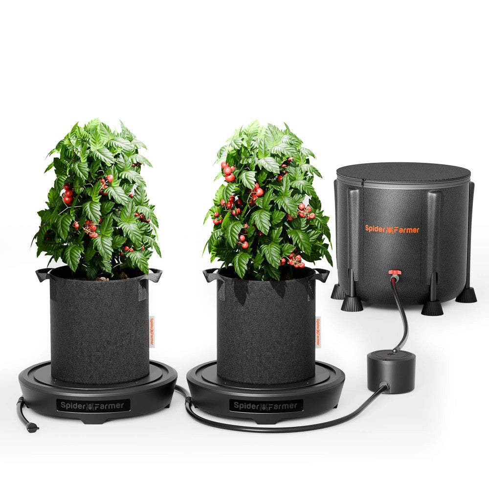 Buy Spider Farmer 2 Pot Selfwatering System Kits — LED Grow Lights Depot