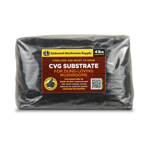 Redwood Mushroom Supply – Sterilized CVG Blend | 4lb Bag - LED Grow Lights Depot