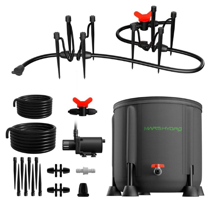 automated watering system for indoor plants Mars Hydro Foldable Bucket Drip Irrigation Kit