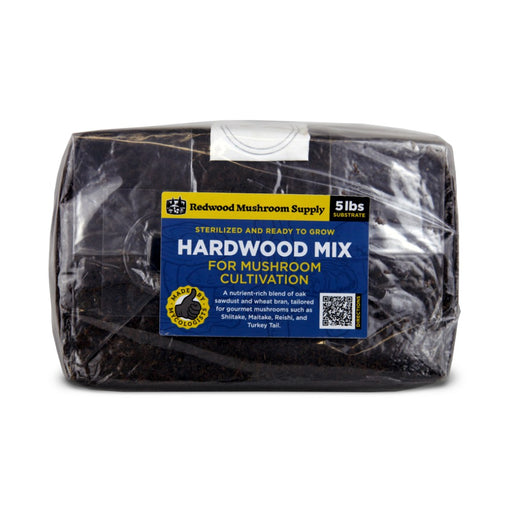 Redwood Mushroom Supply – Hardwood Mix | 5lb Bag - LED Grow Lights Depot