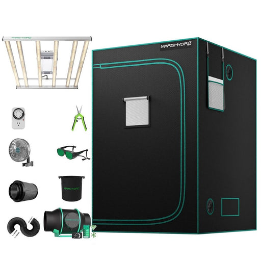 Mars Hydro FC-E 4800 & 4'x4' Complete Grow Tent Kit with 6" iFresh Fan Kit  - LED Grow Lights Depot