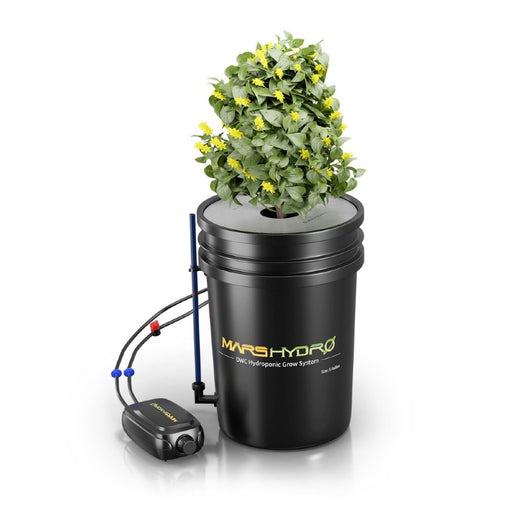 Mars Hydro 5 Gallon DWC Hydroponic System Kit | 8" Bucket - LED Grow Lights Depot