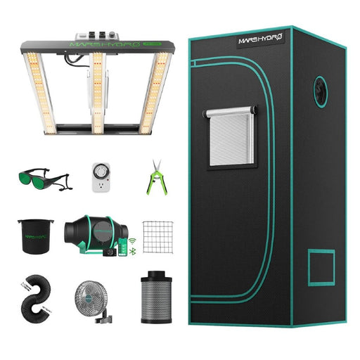 Mars Hydro FC 1500 Evo + 2'x2' Complete Indoor Grow Tent Kit with 4" iFresh Fan Kit  - LED Grow Lights Depot
