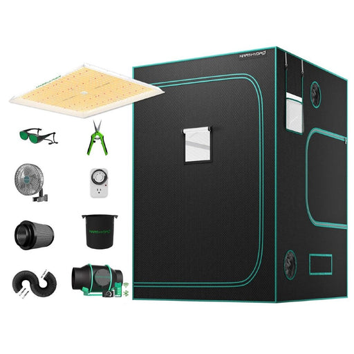 Mars Hydro TS 3000 & 5'x5' Complete Grow Tent Kit with 6" iFresh Fan Kit  - LED Grow Lights Depot