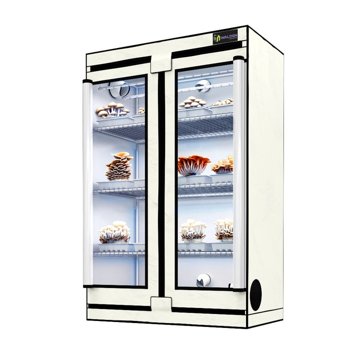 Active Grow Mushroom Fruiting & Incubation 3-Tier Walden White LED Grow Tent Kit - LED Grow Lights Depot