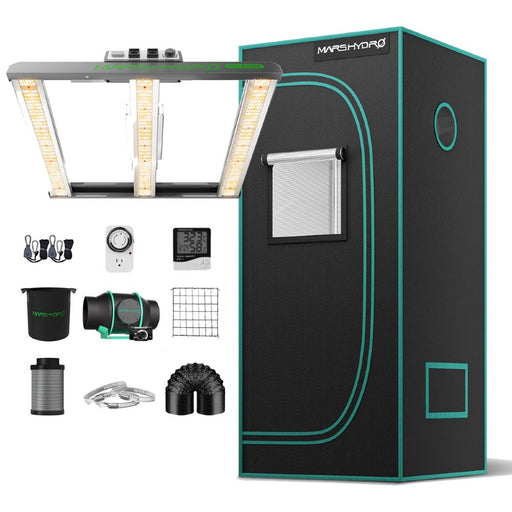Mars Hydro FC-E 1500 + 2'x2' Complete Indoor Grow Tent Kit  - LED Grow Lights Depot