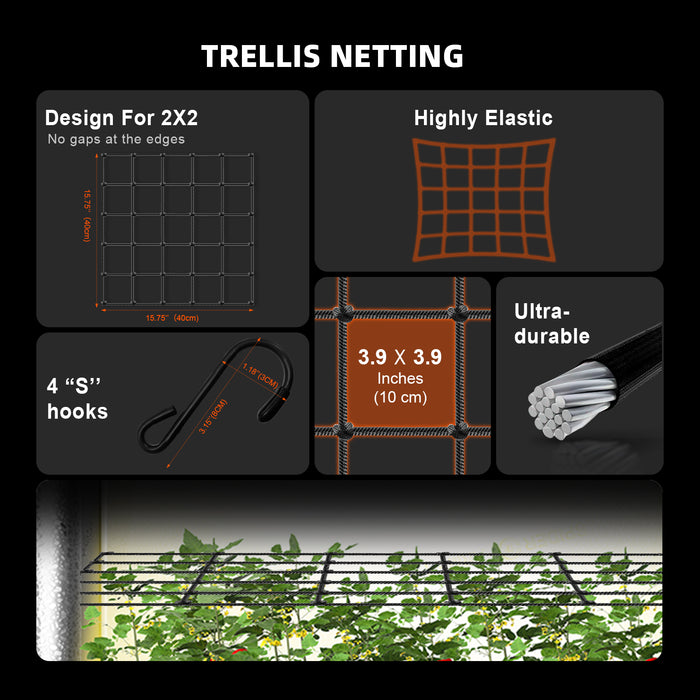 2x2 grow tent in cm Spider Farmer SF1000D LED Grow Light + 2' x 2' Grow Tent + Inline Fan