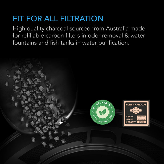 AC Infinity Activated Carbon Refill I 1200+ IAV AUSTRALIAN CHARCOAL I 8 lbs.  - LED Grow Lights Depot