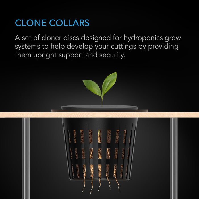 AC Infinity Clone Collars | Disc Inserts with 8-Spoke Design | 4" - 50 pack  - LED Grow Lights Depot