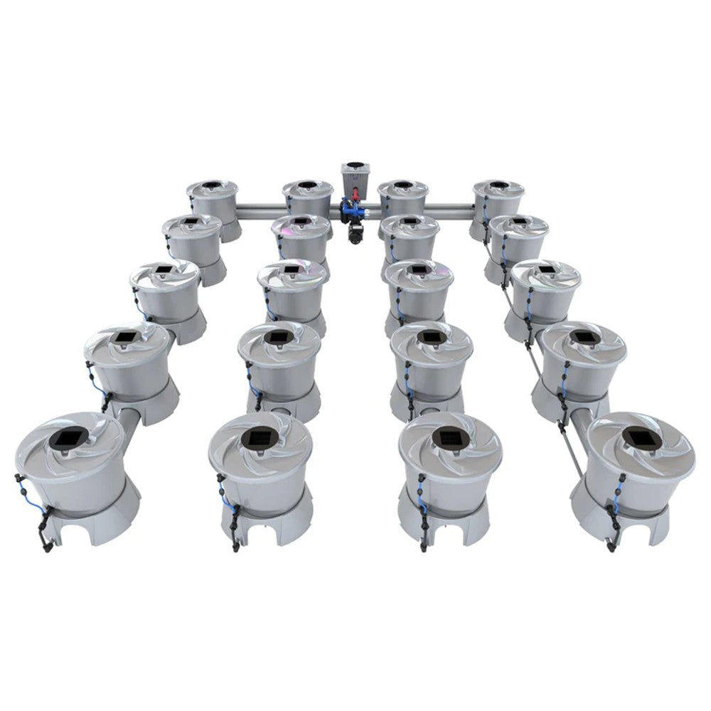 Alien Hydroponics 20 Pot (4 Row) V-System RDWC — LED Grow Lights Depot
