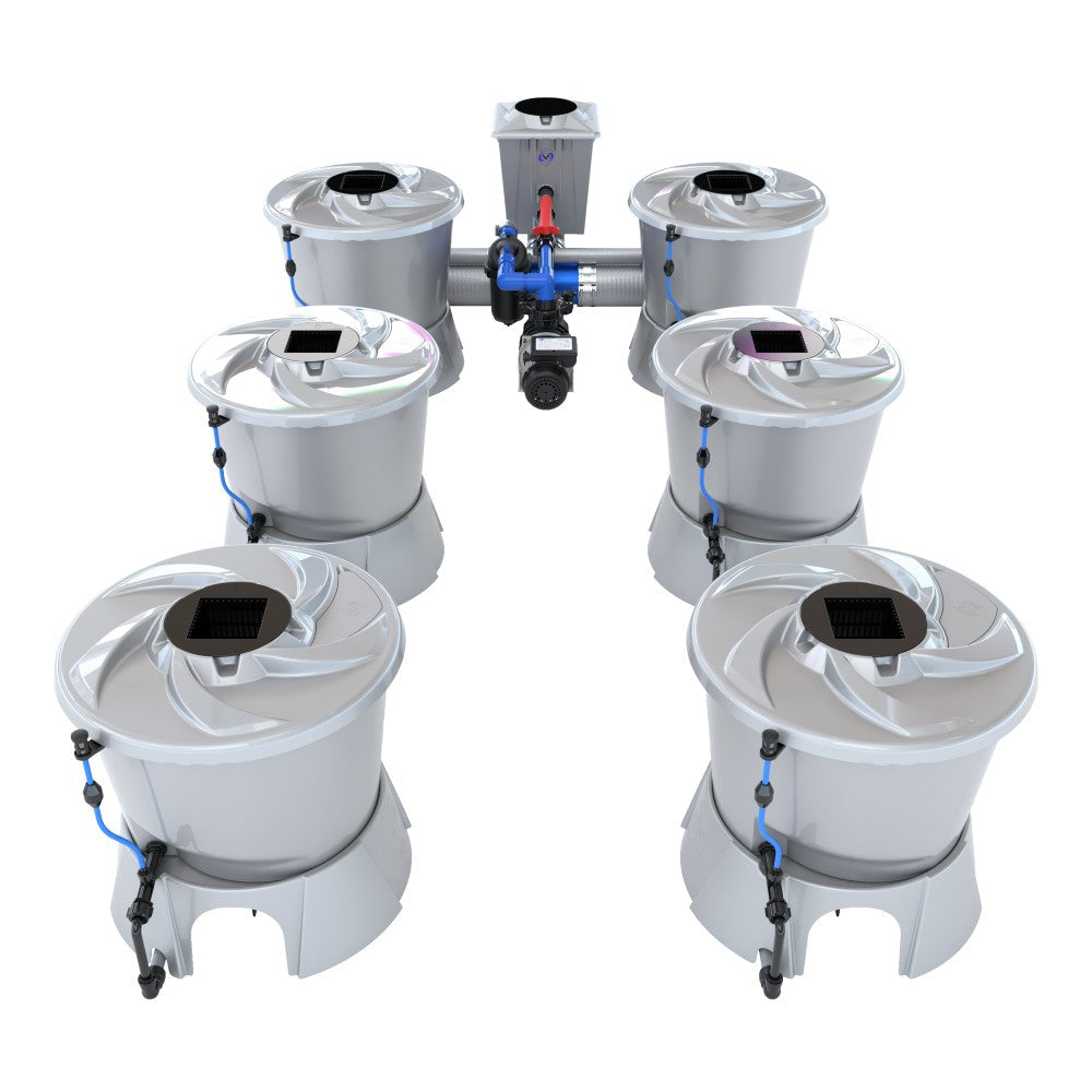 Alien Hydroponics 6 Pot (2 Row) V-System RDWC — LED Grow Lights Depot