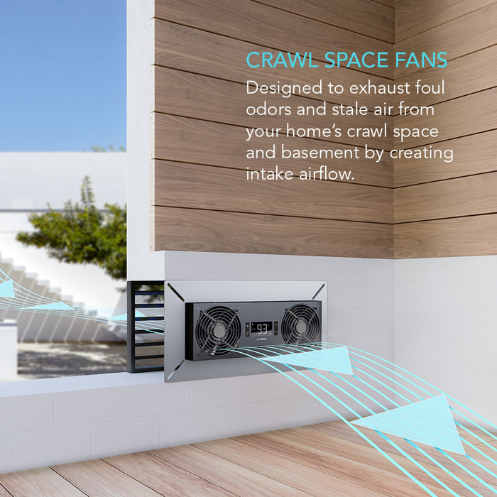 AC Infinity AirTitan T8-N | Crawlspace Fan with Temp and Humidity Cont ...