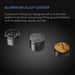 AC Infinity 3-Chamber Spice Grinder | Black | 2.5"  - LED Grow Lights Depot