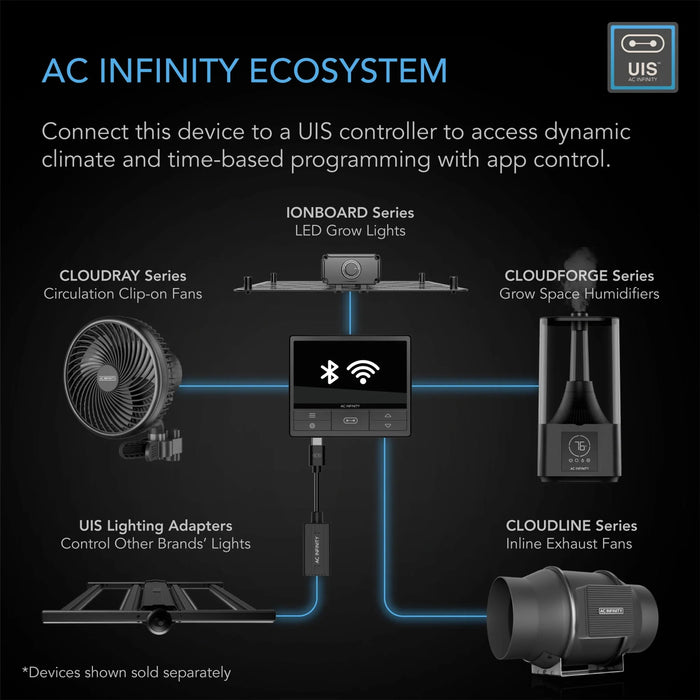 AC Infinity 9L CloudForge T5 Humidifier | Smart Controls | Targeted Vaporizing - ONE ORDER PER CUSTOMER  - LED Grow Lights Depot