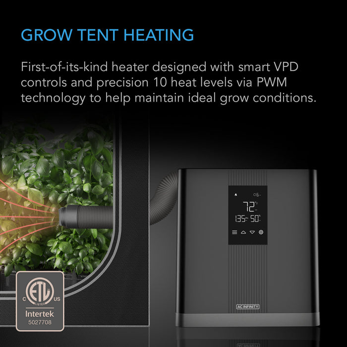Thermoforge T3 | Environmental Plant Heater, Smart VPD Controls, True 10 Heat Levels, Tubing Extends Into Grow Tent | PRE-ORDER: Ship by June 8 | Limit 1 Per Customer  - LED Grow Lights Depot