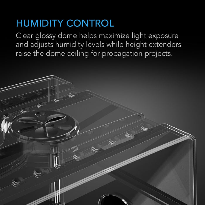 AC Infinity Humidity Dome | Large Propagation Kit | 6x12 Cell Tray  - LED Grow Lights Depot