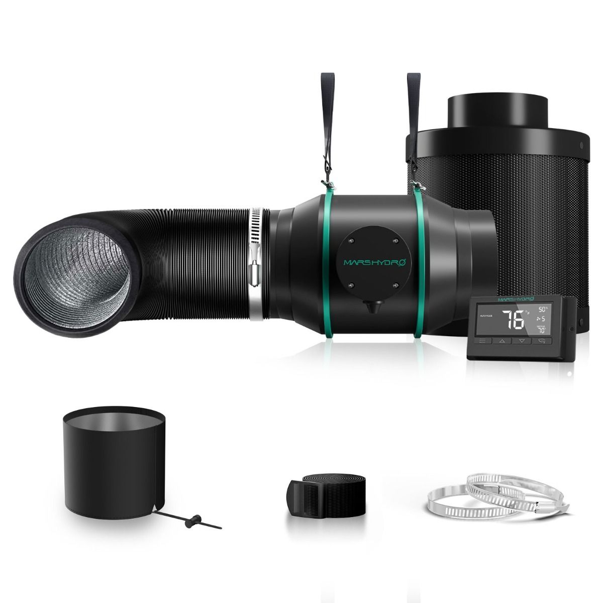 AC INFINITY 6インチファン マーズハイドロカーボンフィルターセット Mars Hydro 6