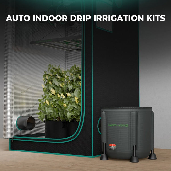 automated watering system for grow tent Mars Hydro Foldable Bucket Drip Irrigation Kit