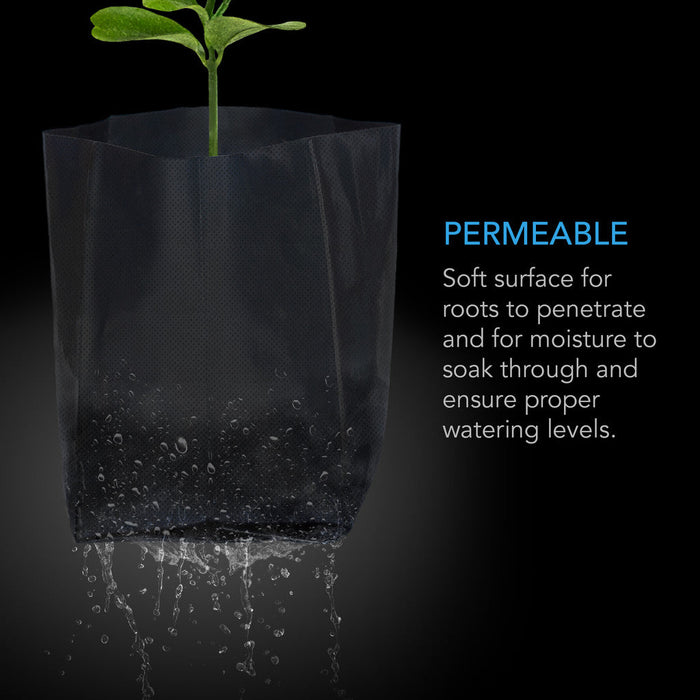 plastic bags for nursery plants Buy AC Infinity Nursery Bags I 1 Gallon I 50-Pack — LED Grow Lights Depot