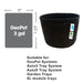 AutoPot GeoPot 1 Pot XL (3gal or 5gal fabric pots)  - LED Grow Lights Depot