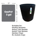 AutoPot GeoPot 6 Pot System (3 gal or 5 gal fabric pots)  - LED Grow Lights Depot