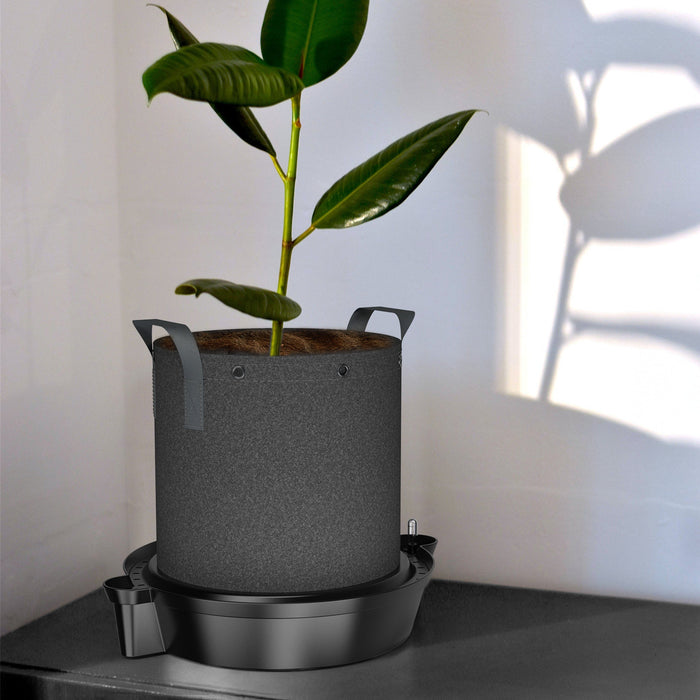 pot plant bases Buy AC Infinity Self-Watering Fabric Pot Base I 4-Pack — LED Grow Lights Depot