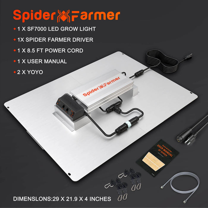 Buy Spider Farmer SF7000 LED Grow Light — LED Grow Lights Depot